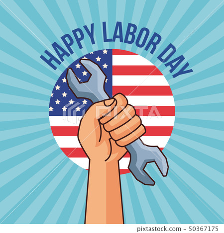 Happy labor day card 50367175