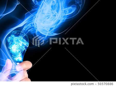 Abstract light bulb 50370886