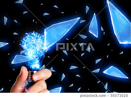 Abstract bulb explosion 50371028