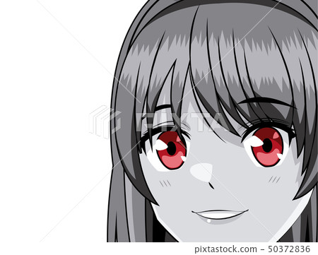 Young anime school student woman 50372836