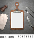 Menu on cutting board 50373832