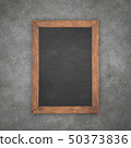 blackboard with wooden frame 50373836