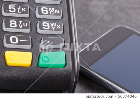 Payment terminal and smartphone with NFC Payment terminal and smartphone with NFC 50374046