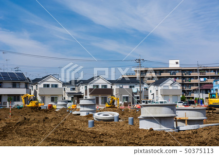 Residential land construction work 50375113