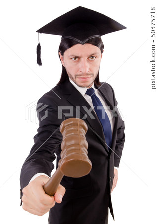 Judge isolated on the white background 50375718