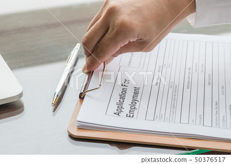 Applicant filing in company application form job Applicant filing in company application form job 50376517