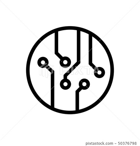 Circuit board, technology vector icon illustration 50376798