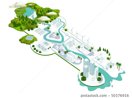 Cityscape 1-F Illustration 50376916