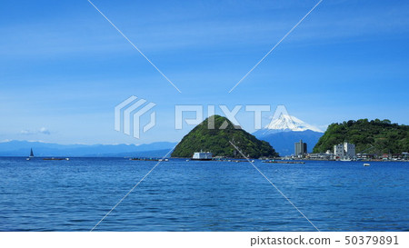 新鮮的綠色天氣和富士 50379891