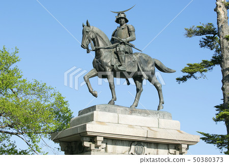 Date Masamune Equestrian Statue Aoba Castle Cape Sendai City 50380373