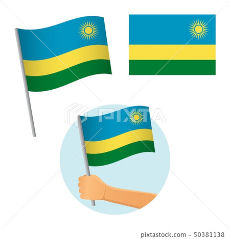Rwanda flag in hand - Stock Illustration [50381138] - PIXTA