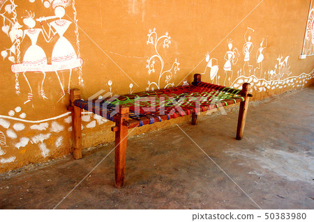 Wooden Cot at Madhu Vana 50383980
