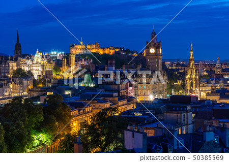 Edinburgh sunset Edinburgh sunset 50385569