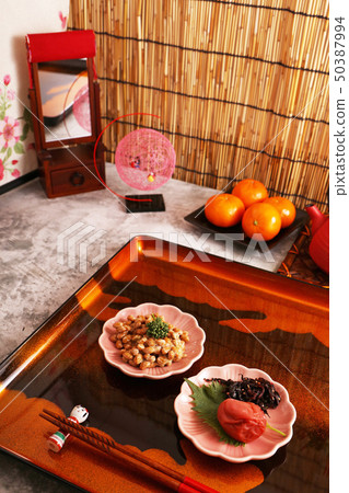Delicious natto and umeboshi Delicious natto and umeboshi 50387994
