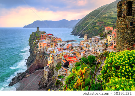 Vernazza in Cinque Terre, Liguria, Italy 50391121