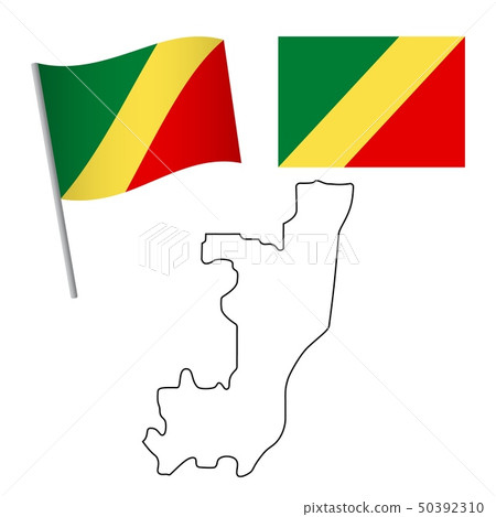50+ Congo Flag Map Background