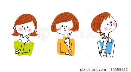 Thinking woman 50393852