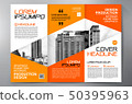 Brochure 3 fold flyer design a4 template. 50395963