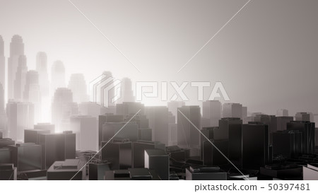 City in fog. Air pollution City in fog. Air pollution 50397481