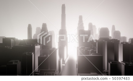 City in fog. Air pollution City in fog. Air pollution 50397483