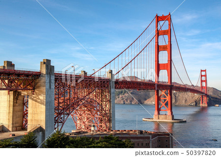 View of Landmark the Golden Gate Bridge . San 50397820