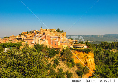 Provencal village of Roussillon, France 50399111