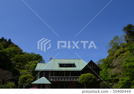 The appearance of Kamakura and the former Hanazen Palace in fine weather 50400449