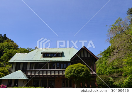 The appearance of Kamakura and the former Hanazen Palace in fine weather 50400456