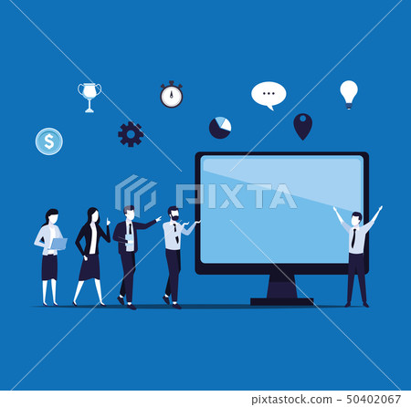 Business coworkers cartoons 50402067