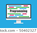 Image of PC and programming 50402327