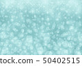 Blue background with snowflakes and circles 50402515