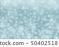 Blue background with a snowflakes and circles 50402518