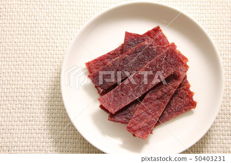 Beef jerky. 50403231