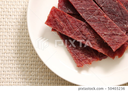 Beef jerky. Beef jerky. 50403236
