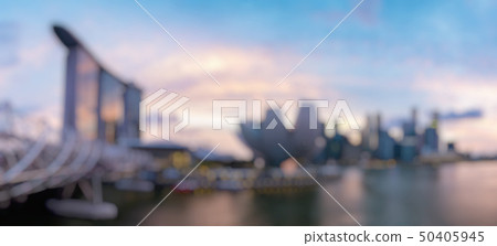 Out of Focus of Colorful Singapore. 50405945