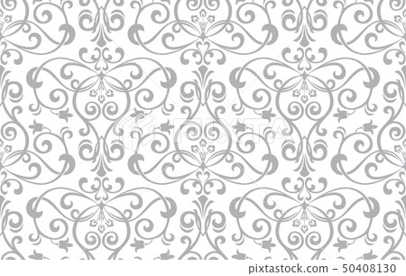 Floral pattern. Vintage wallpaper in the Baroque Floral pattern. Vintage wallpaper in the Baroque 50408130