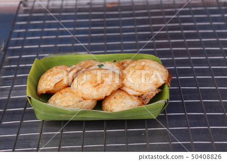 Coconut milk mix sugar and flour 50408826