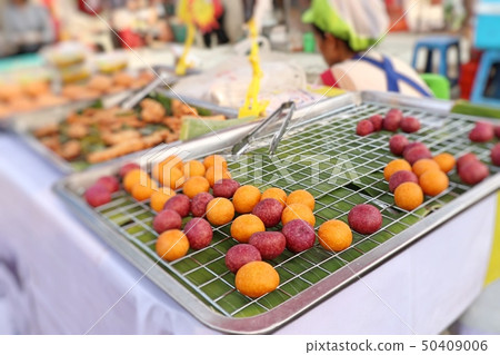 fried sweet potato at street food fried sweet potato at street food 50409006