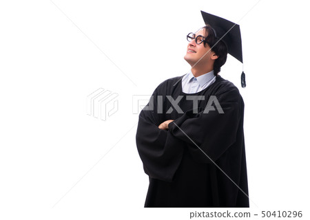 Young handsome man graduating from university Young handsome man graduating from university 50410296