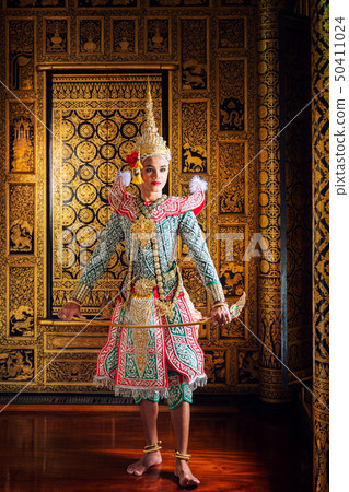 Art culture Thailand Dancing in masked khon in 50411024