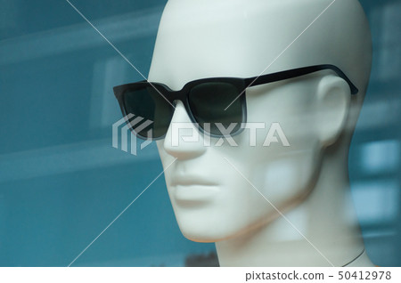 Closeup of sun glasses on mannequin  50412978