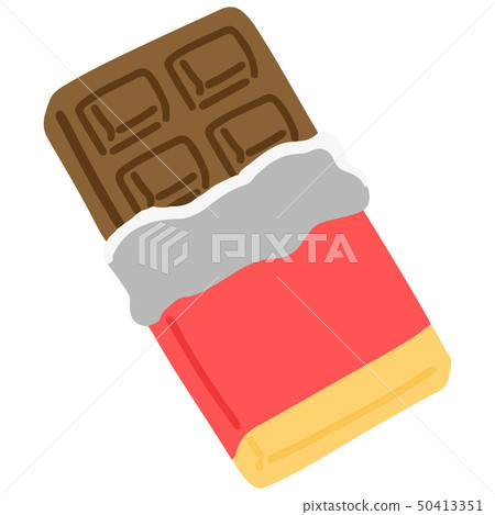 簡單可愛的巧克力手繪插畫無輪廓 簡單可愛的巧克力手繪插畫無輪廓 50413351