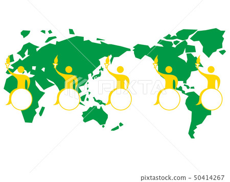 An illustration of an image of an international sports competition. The torch relays all over the world. An illustration of an image of an international sports competition. The torch relays all over the world. 50414267
