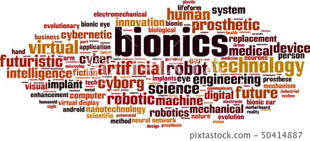 Bionics word cloud Bionics word cloud 50414887