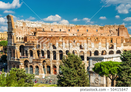 Colosseum or Coliseum close-up, Rome, Italy Colosseum or Coliseum close-up, Rome, Italy 50415847