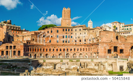 Trajan's Forum with ancient Market, Rome, Italy Trajan's Forum with ancient Market, Rome, Italy 50415848