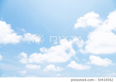 Beautiful clear blue sky background with tiny Beautiful clear blue sky background with tiny 50418562