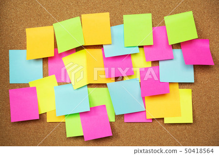 collection of colorful variety post it. collection of colorful variety post it. 50418564