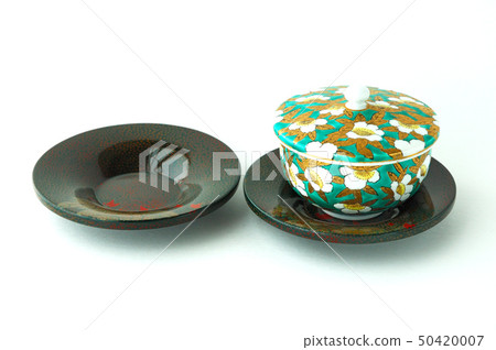 Tatakaki-no-tea和Tsugaru-nuri茶葉帶扇貝圖案 Tatakaki-no-tea和Tsugaru-nuri茶葉帶扇貝圖案 50420007