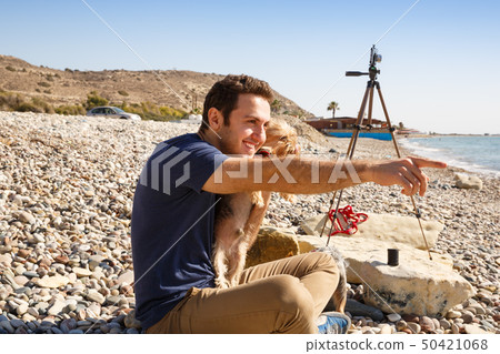 Man and dogs 50421068